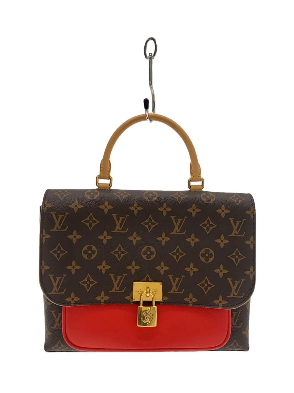 Louis Vuitton Marignan Monogram Canvas Brown Coquelicot Red
